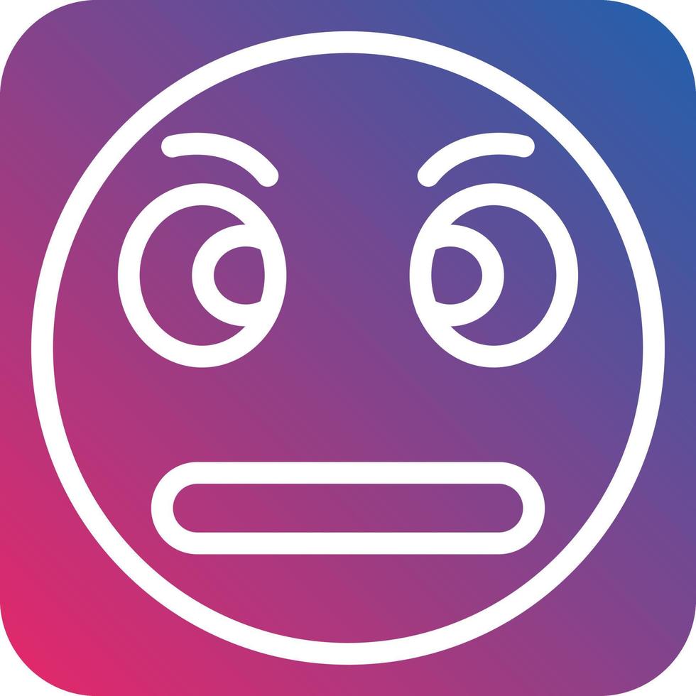 Rolling Eyes Icon Style vector