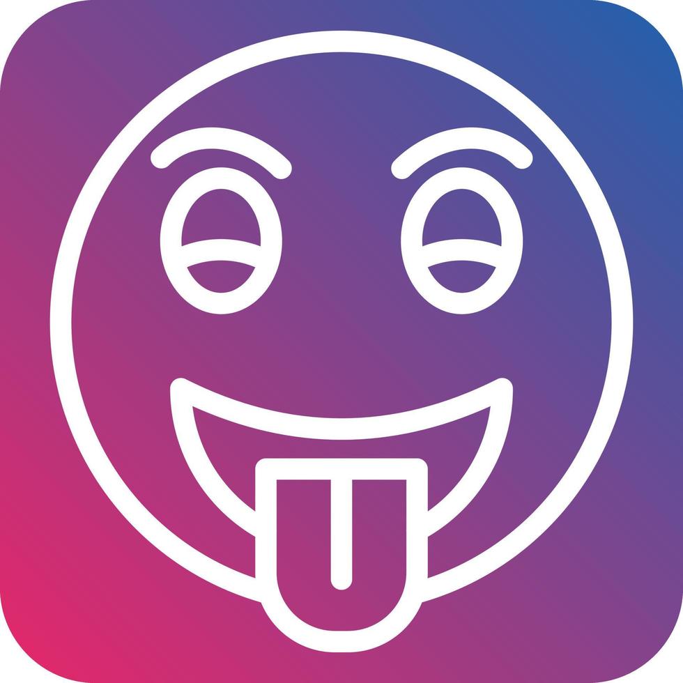Tongue Out Icon Style vector