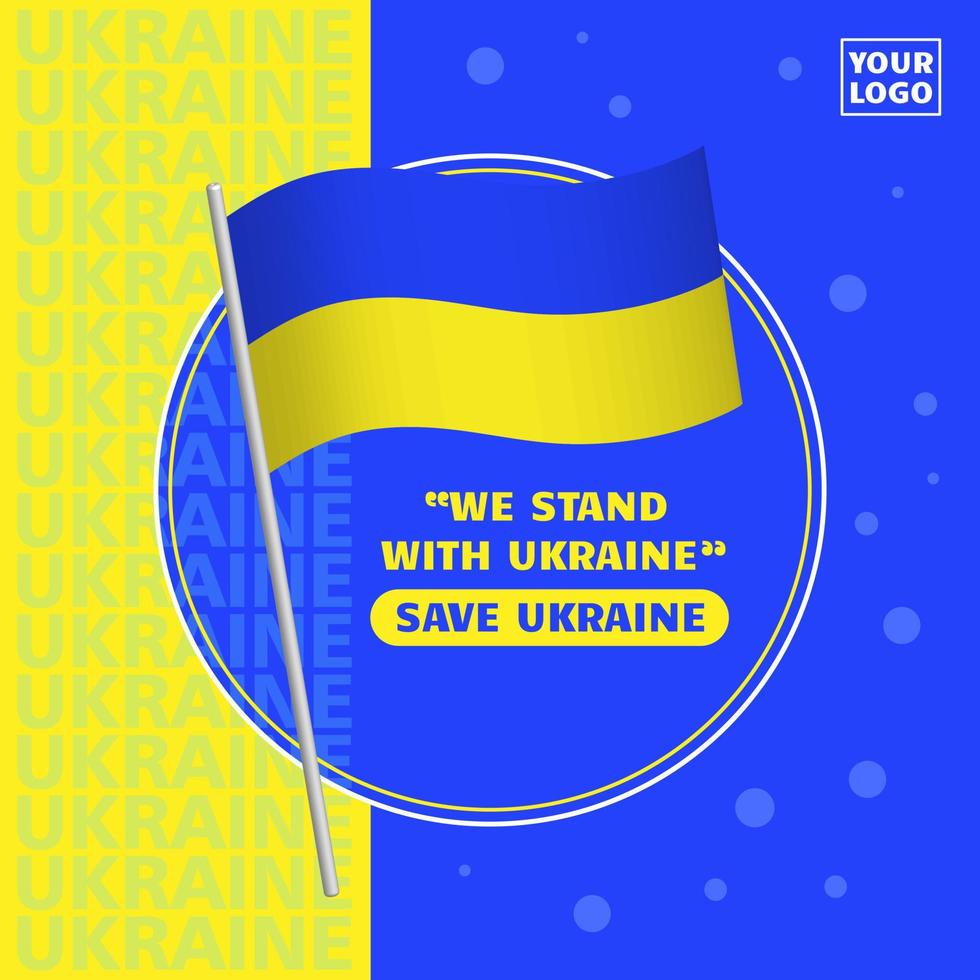 We stand with ukraine, save ukraine vector