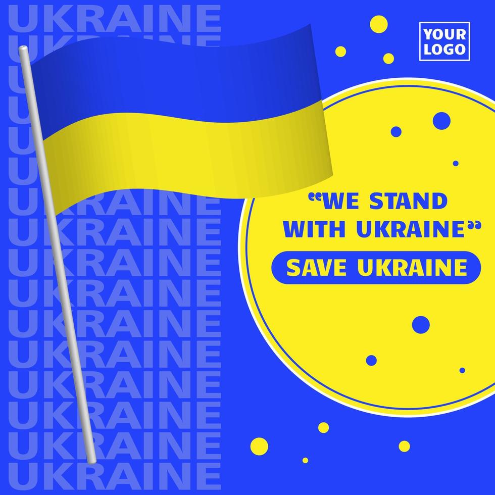 We stand with ukraine, save ukraine vector