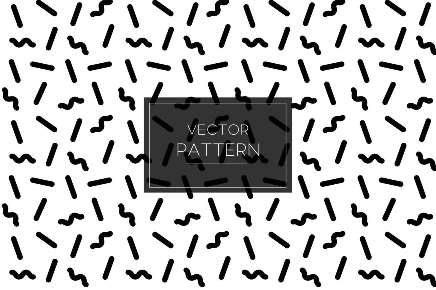 Jumble black curvy lines seamless repeat pattern on a white background vector