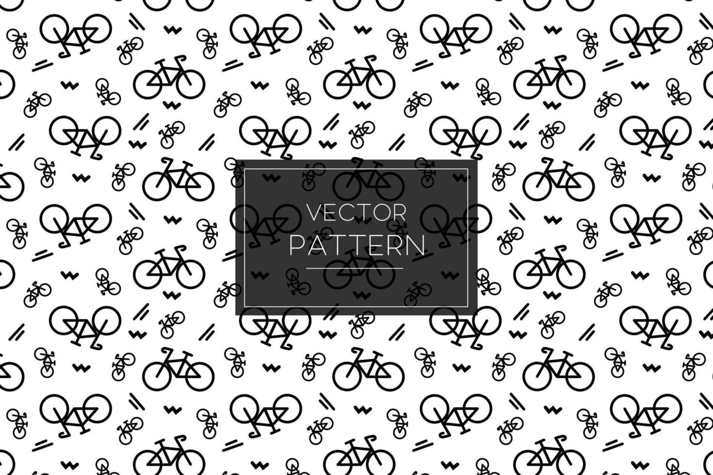 Bicycle cycling illustration seamless vector pattern line design