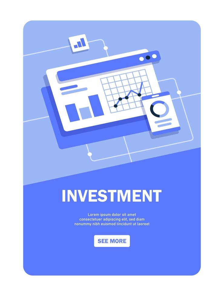 Investment and Analysis Money Cash Profits Metaphor,Employee or Manager Making Investing Plans vector