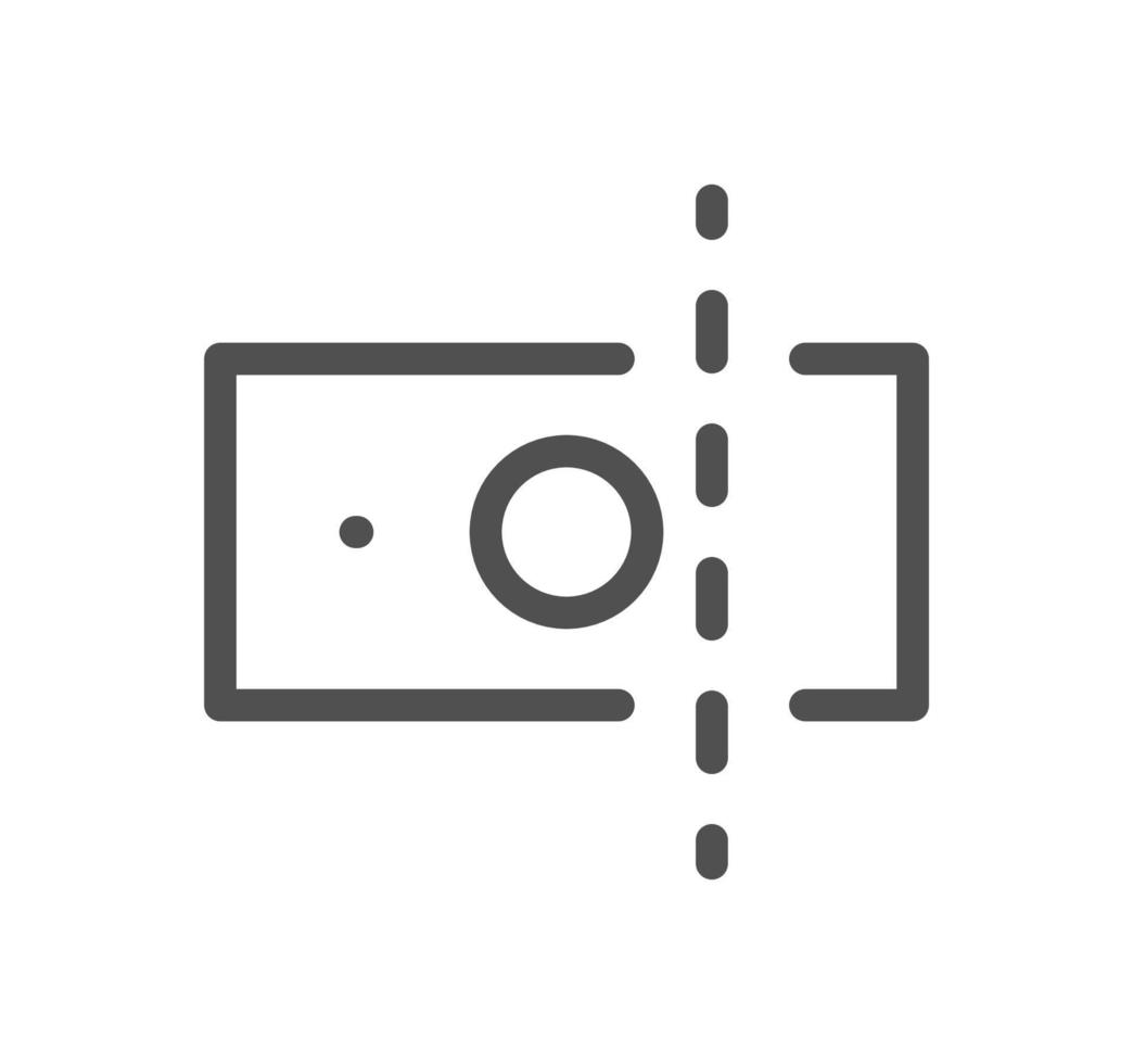 Tax icon outline and linear vector. vector