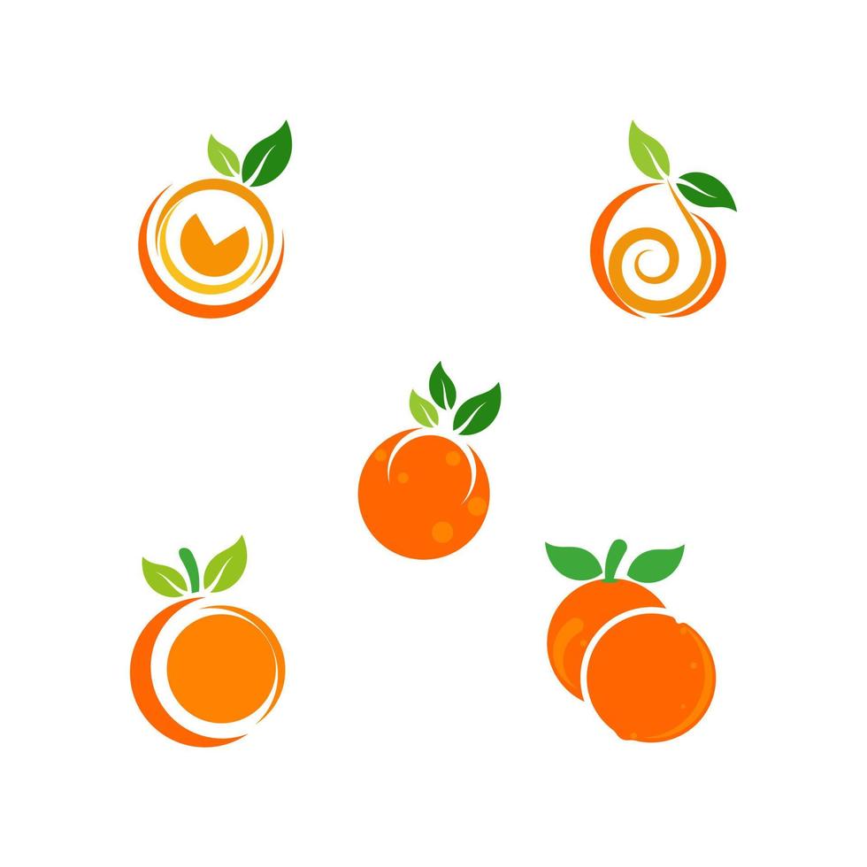 ilustración de icono de vector de diseño naranja