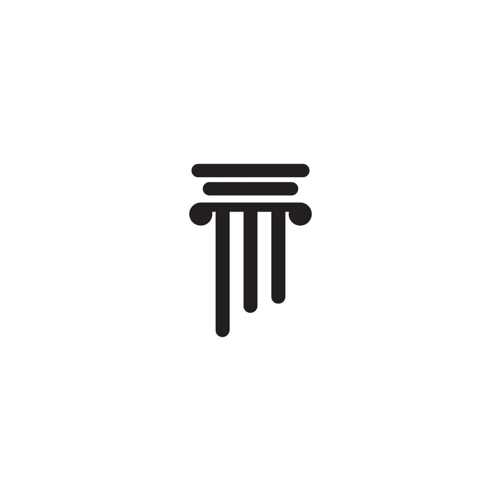 Column icon Template vector illustration