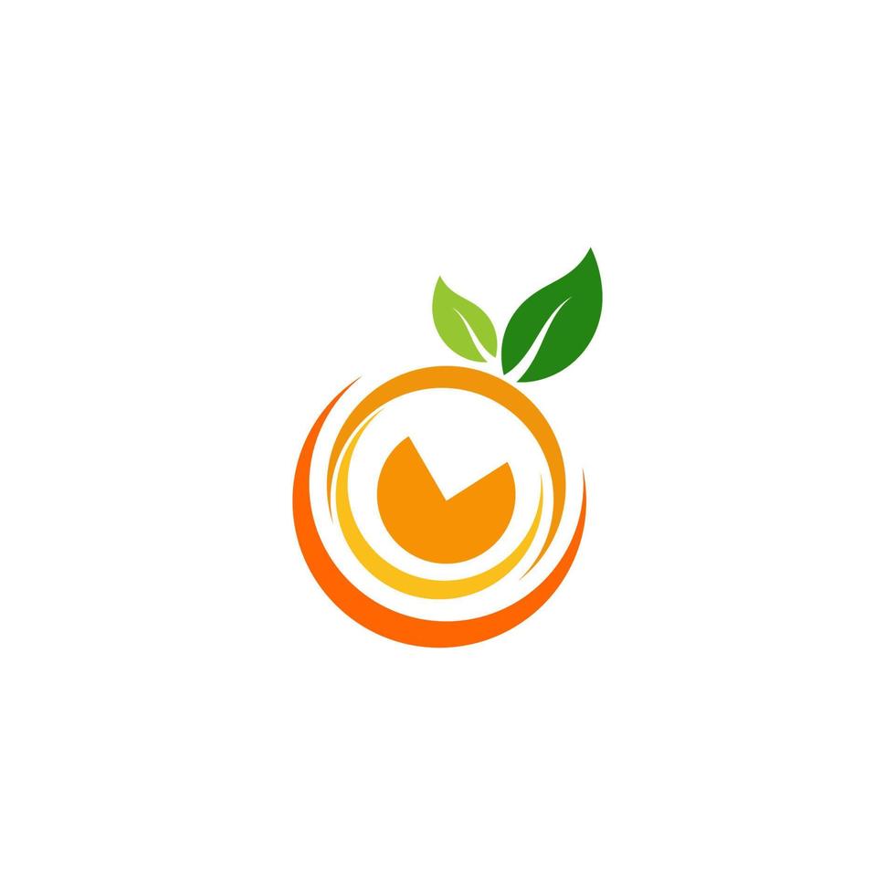 ilustración de icono de vector de diseño naranja