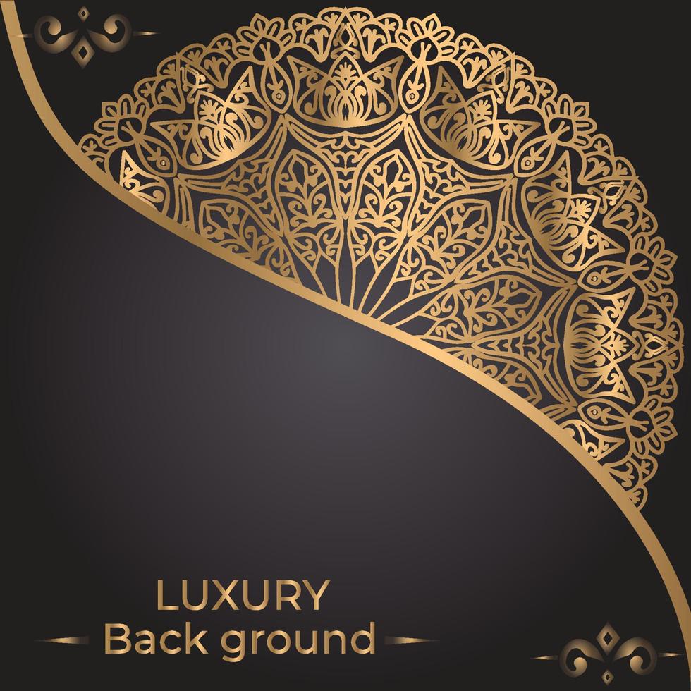 Luxury ornamental mandala background design template vector