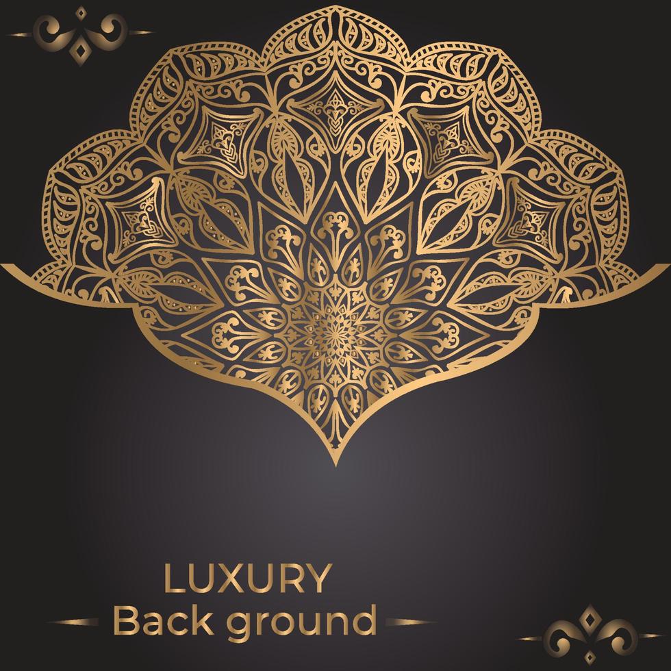 Luxury ornamental mandala background design template vector