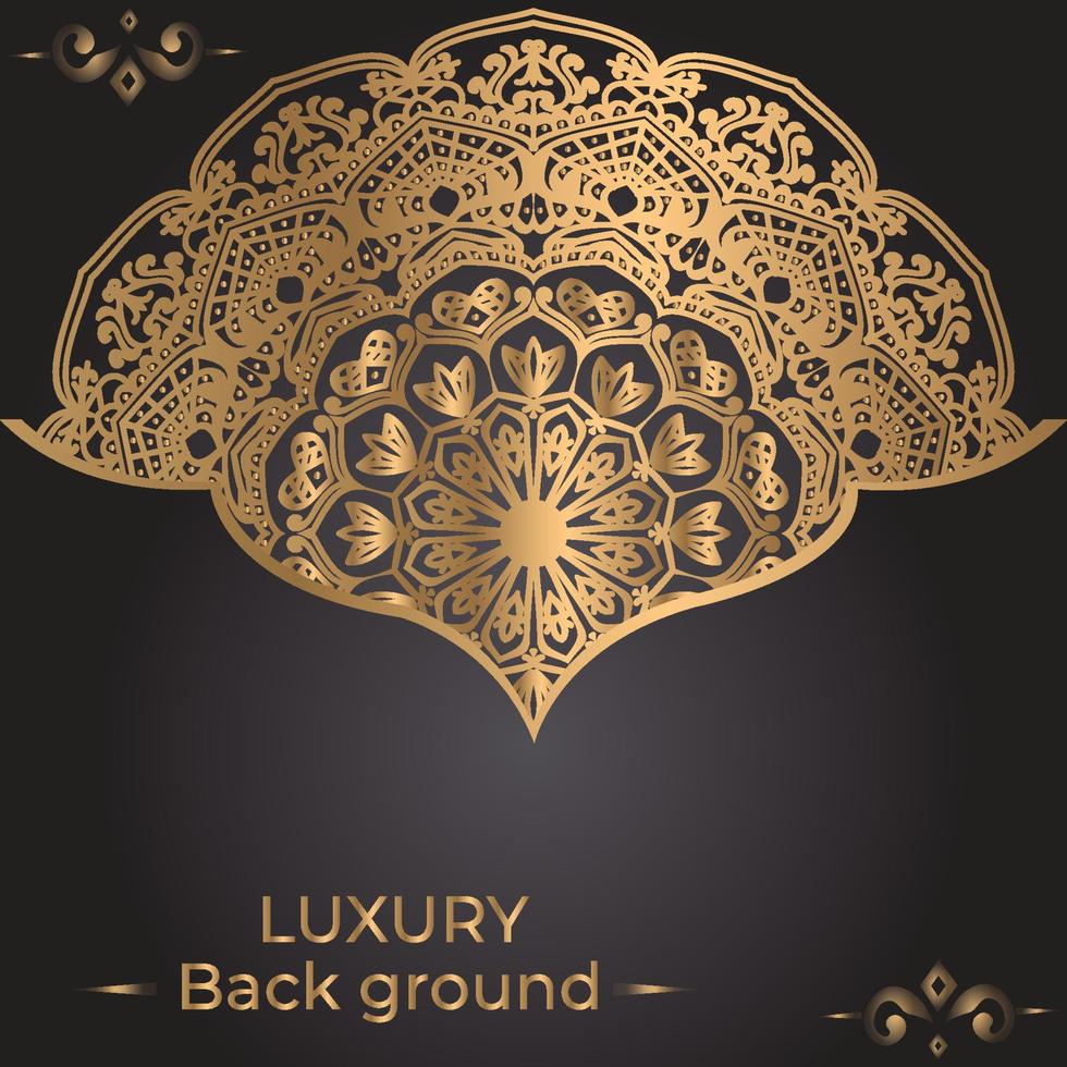 Luxury ornamental mandala background design template vector