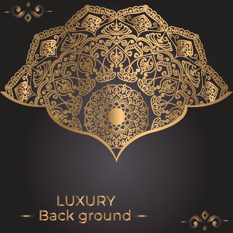 Luxury ornamental mandala background design template vector