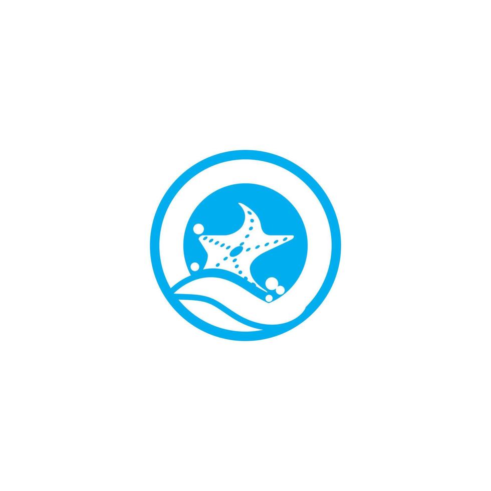 Star sea vector icon illustration design