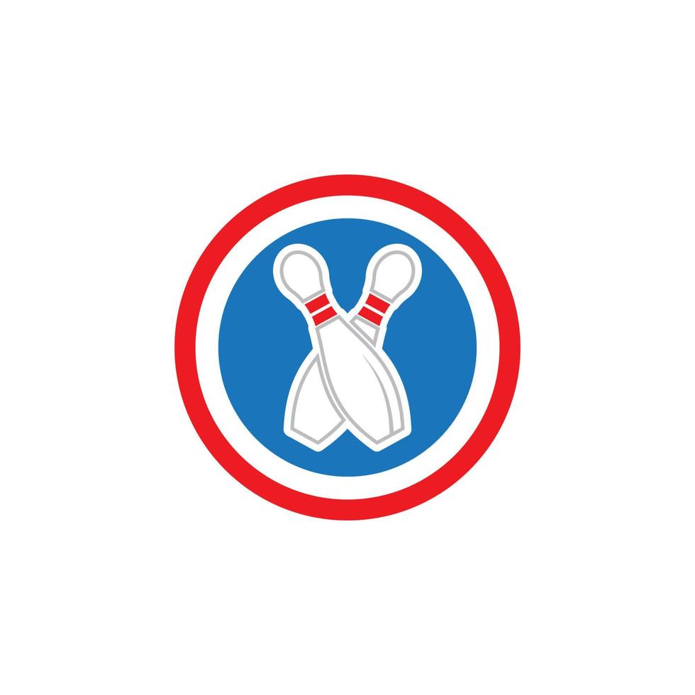 Bowling icon Template vector