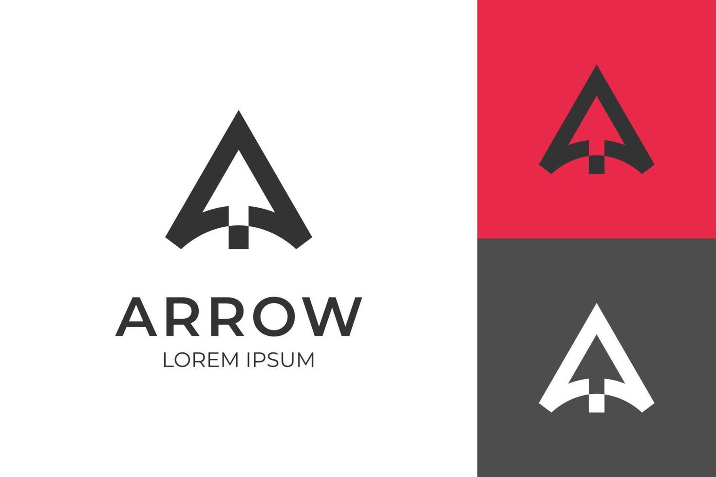 initial letter a arrow logo design, Up arrow finance logo icon, Arrowhead design for Archer Archery Outdoor Apparel Gear Hunter logo design vector