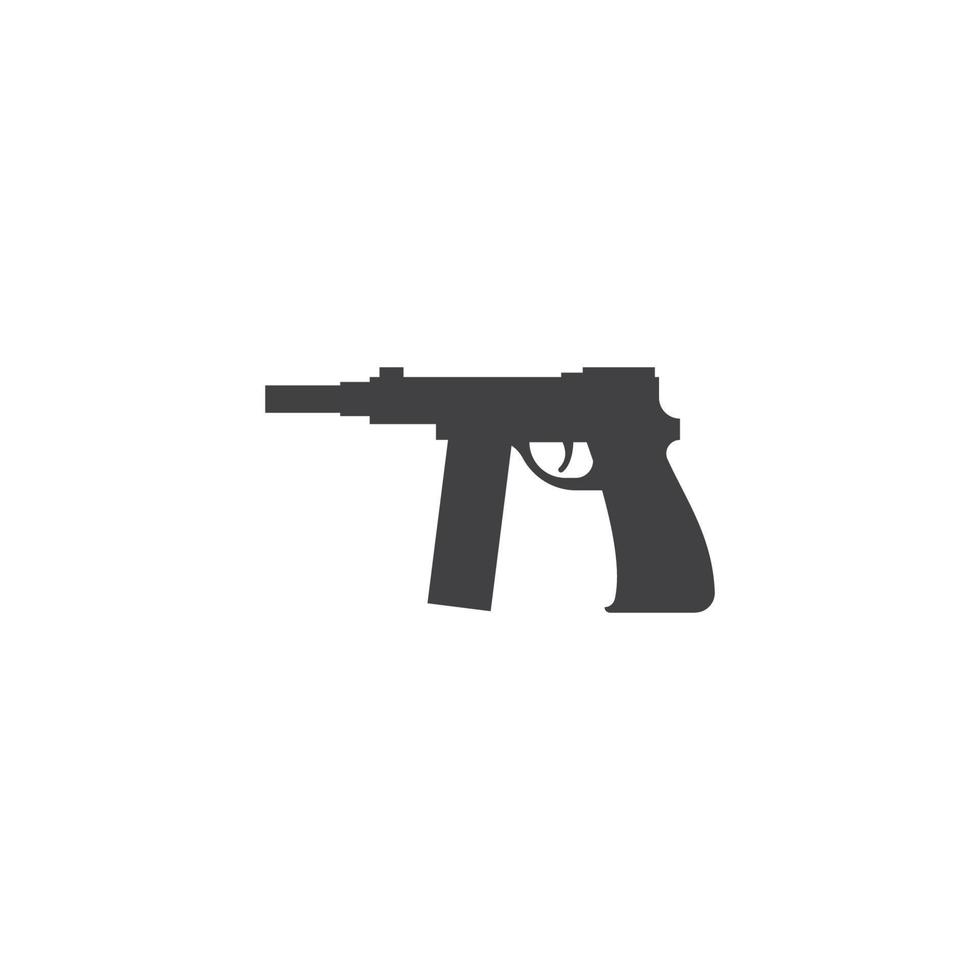Gun Illustration Template vector icon