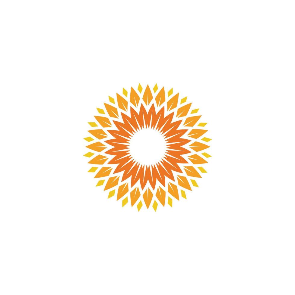 diseño de icono de vector de girasol