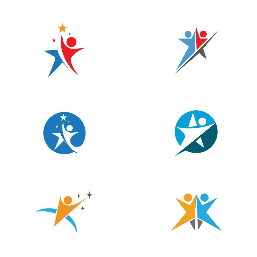 Star icon Template vector