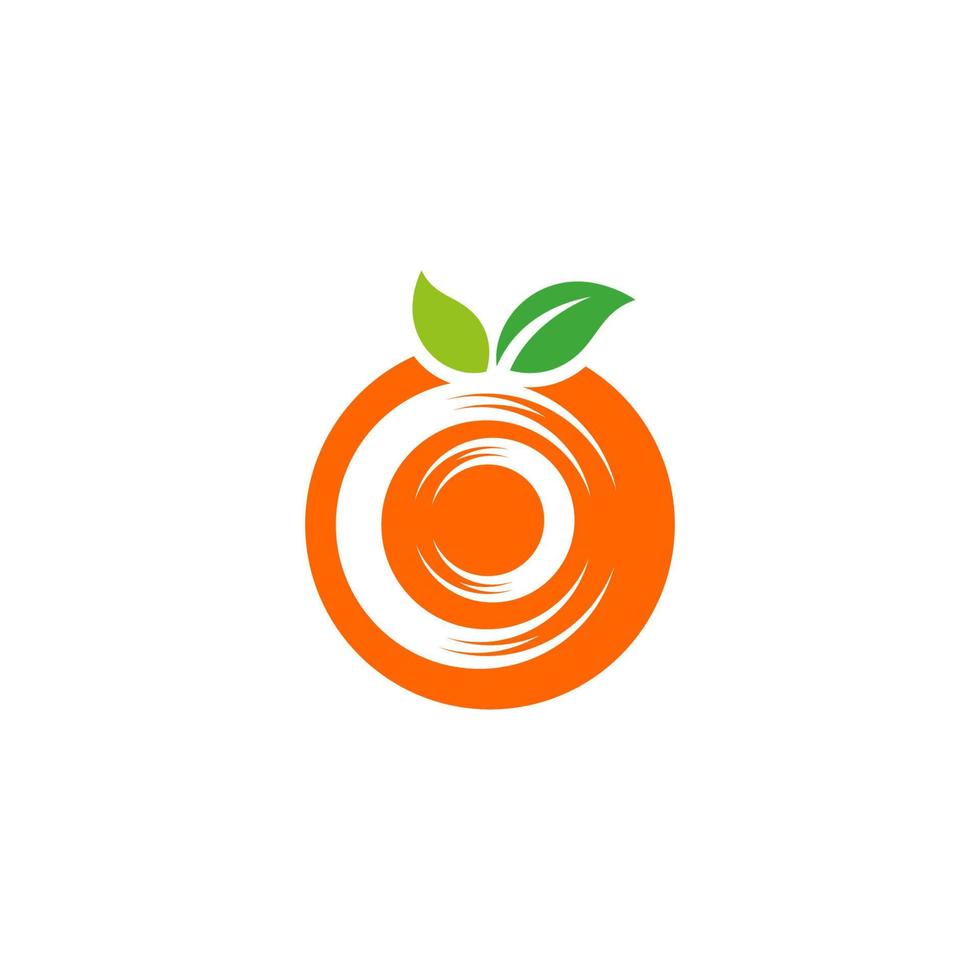 ilustración de icono de vector de diseño naranja