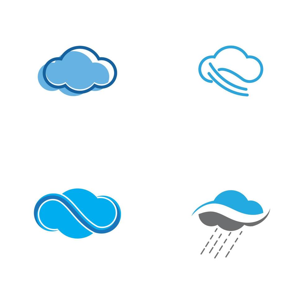 Cloud template vector