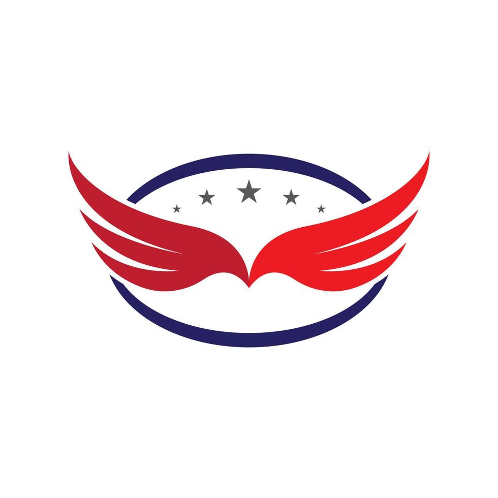 wing Falcon Logo Template vector