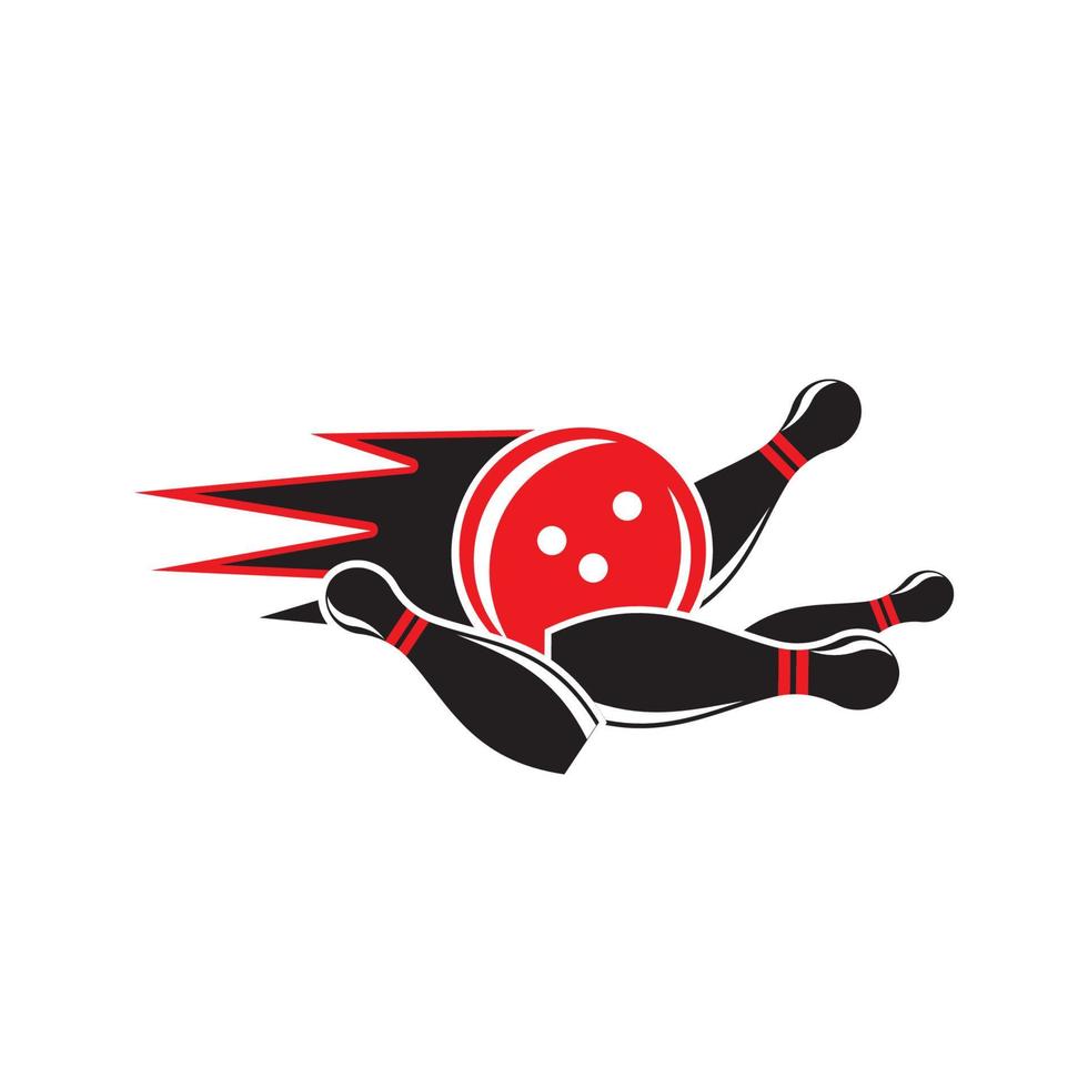 Bowling icon Template vector