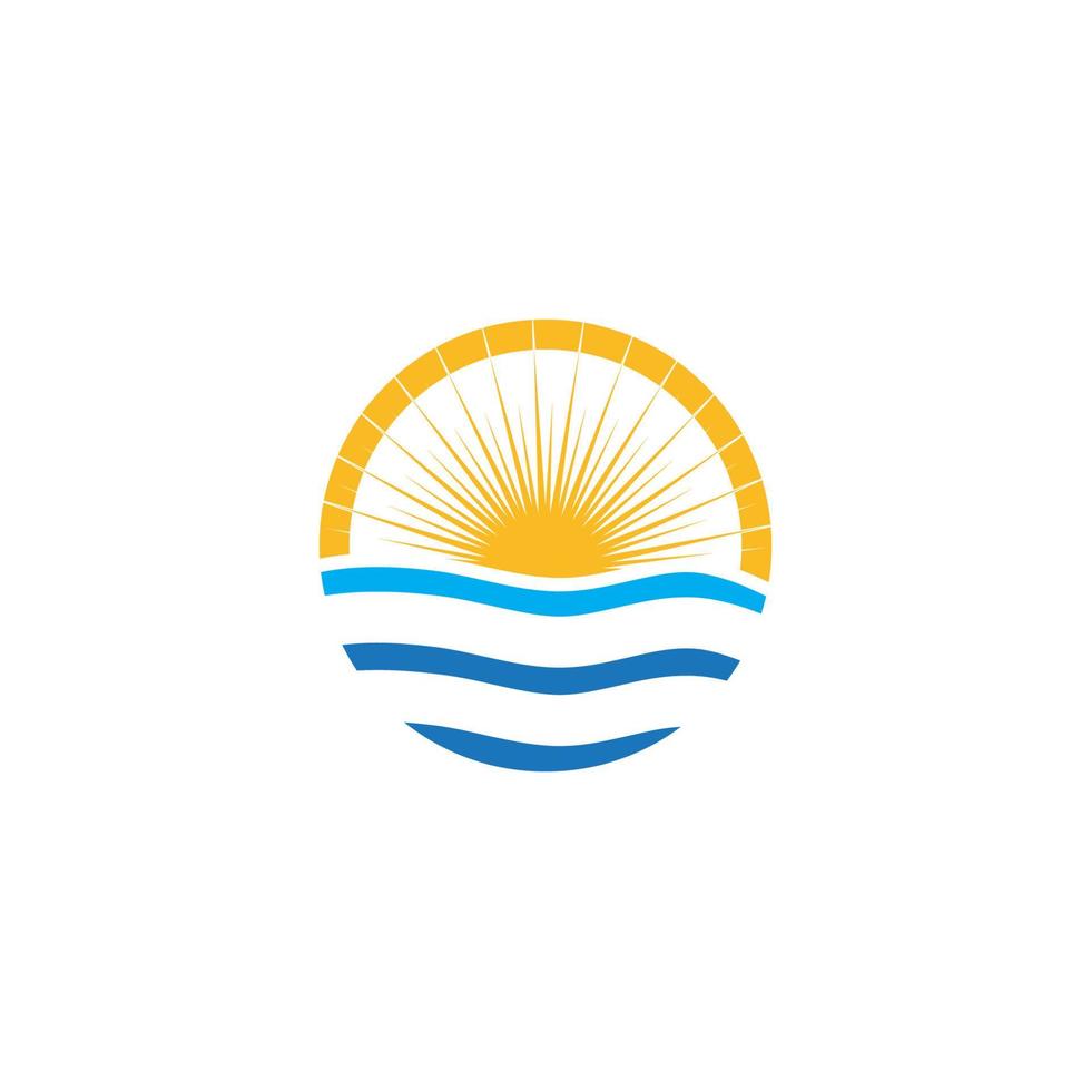 Water wave icon vector design