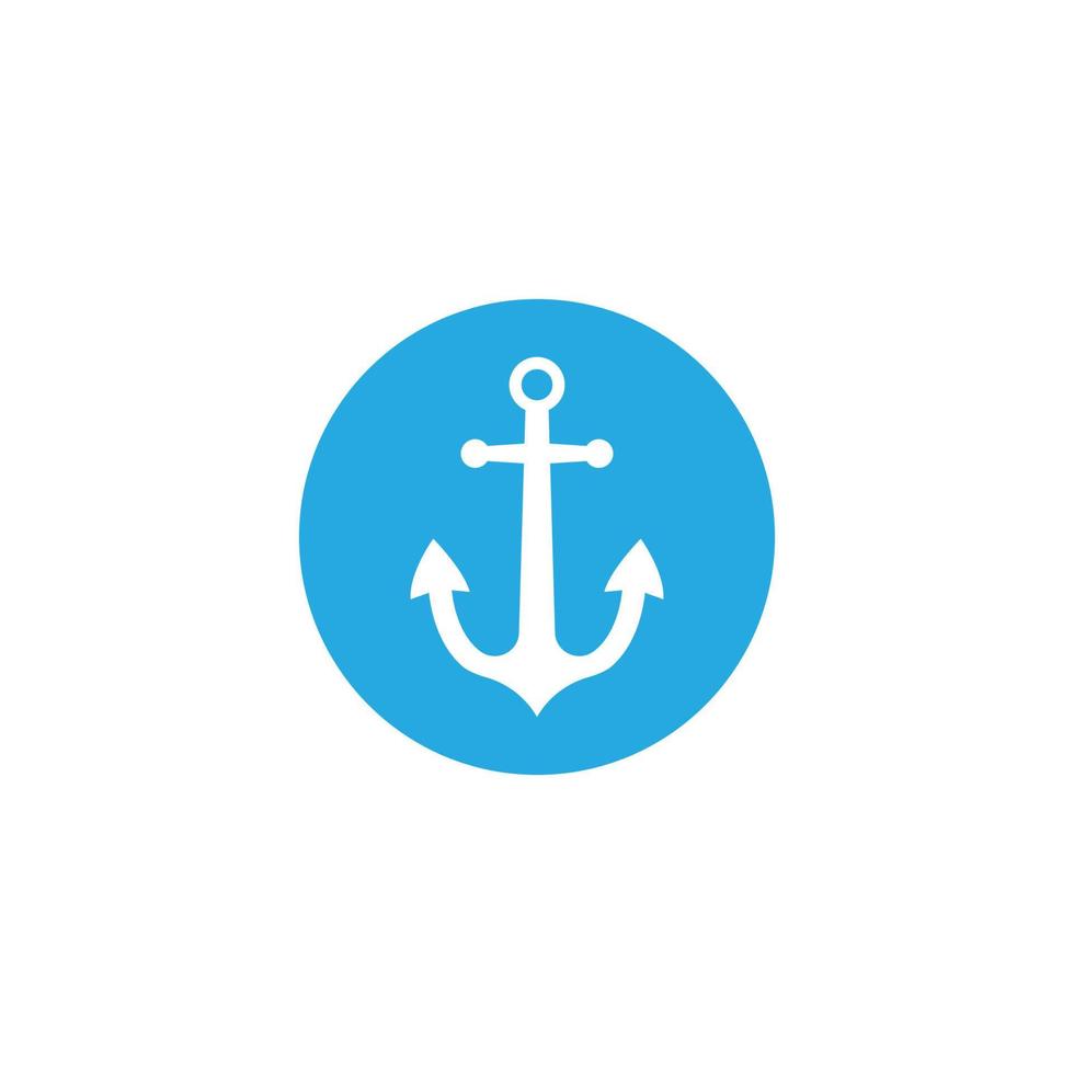 Anchor icon Logo Template vector