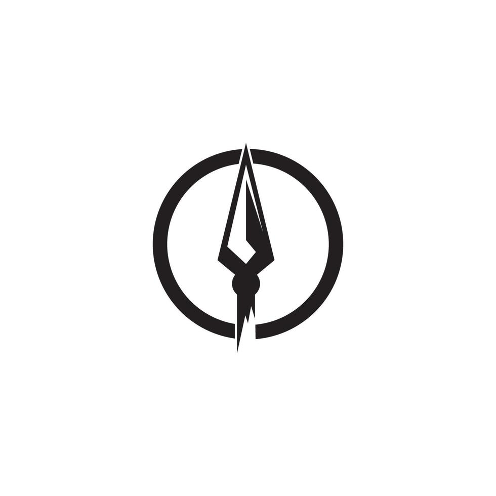 Spear vector illustration icon Template