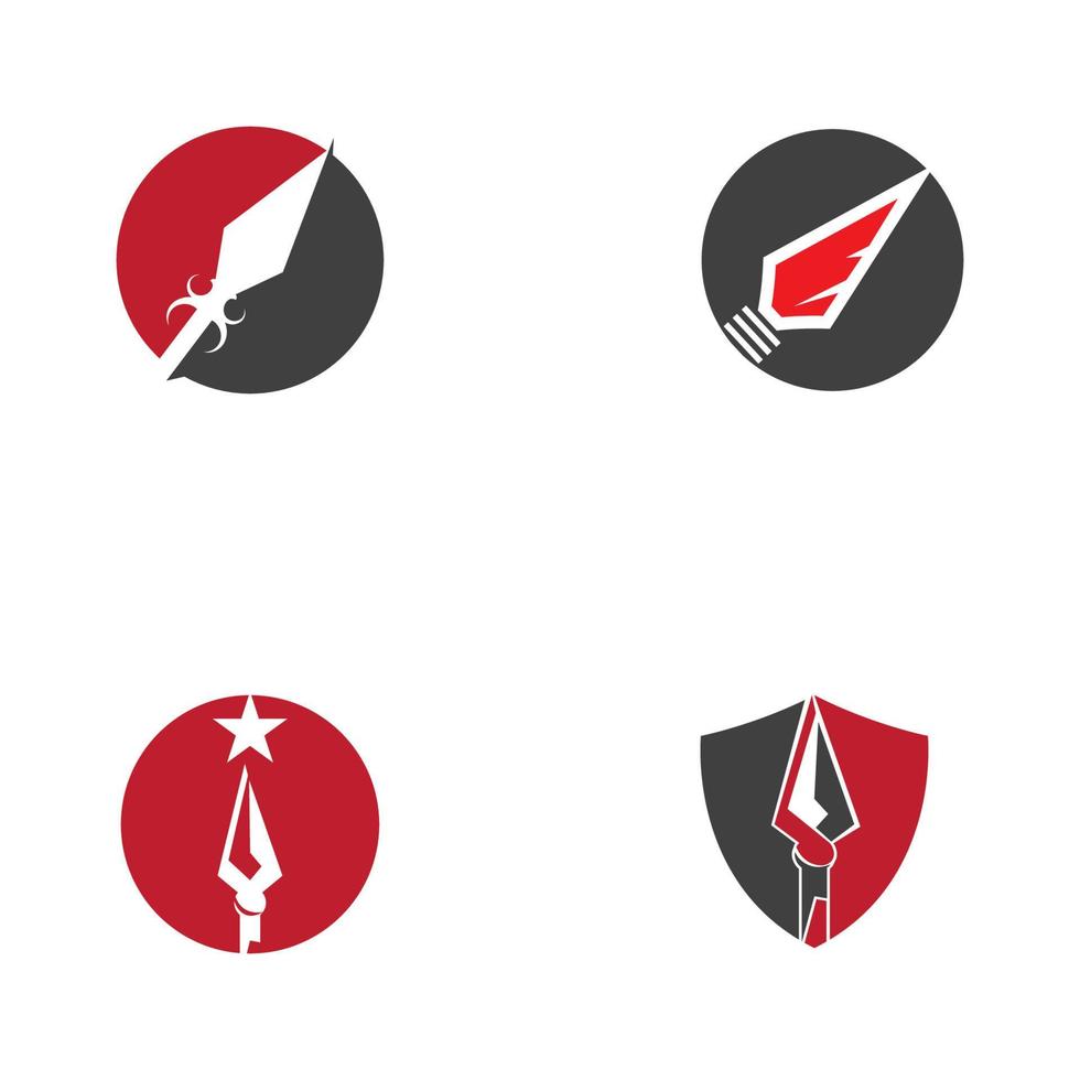 Spear vector illustration icon Template