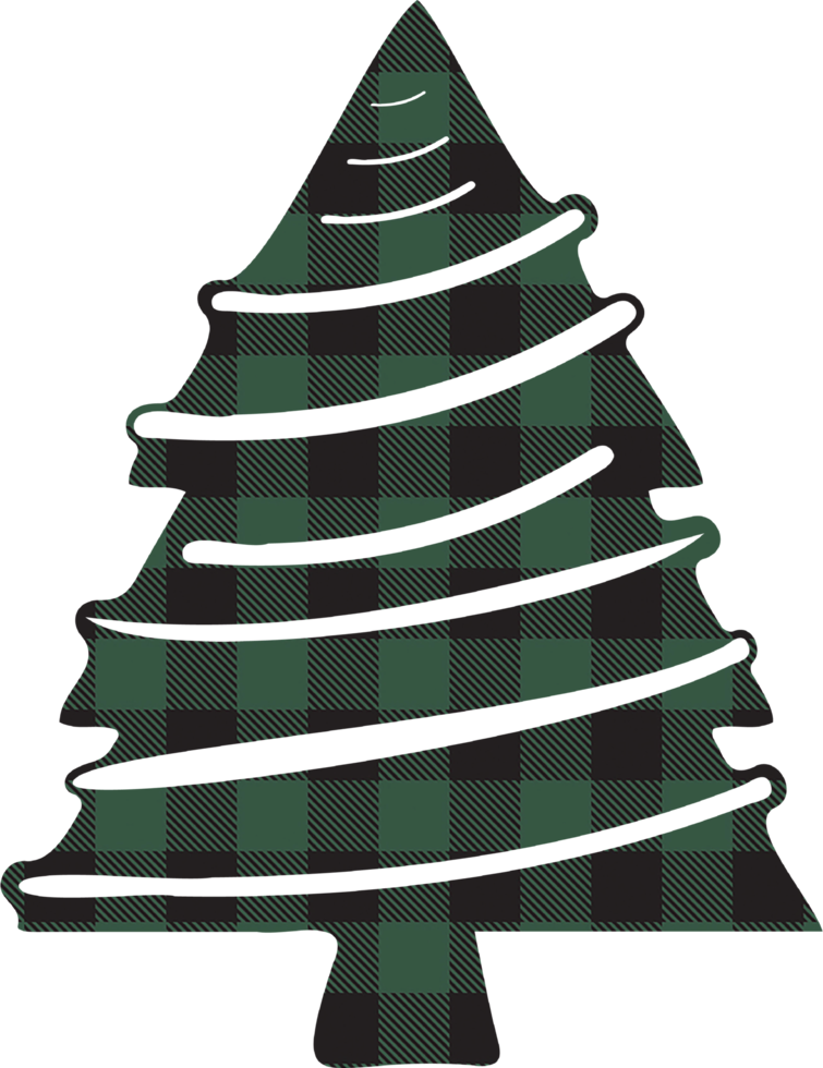 Buffalo Plaid Christbaumschmuck Cliparts png