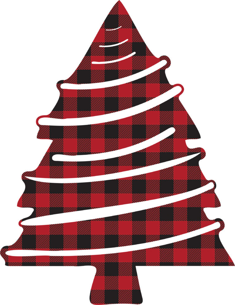 buffel plaid Kerstmis boom ornamenten clip art png