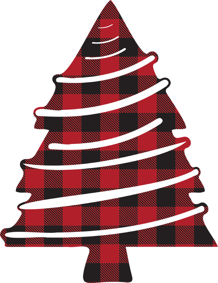 buffel plaid Kerstmis boom ornamenten clip art png