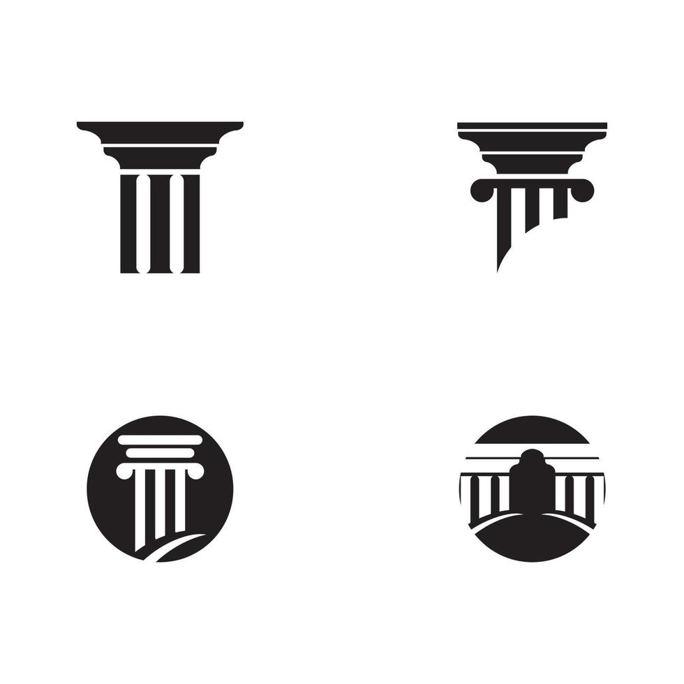 ilustración de vector de plantilla de icono de columna