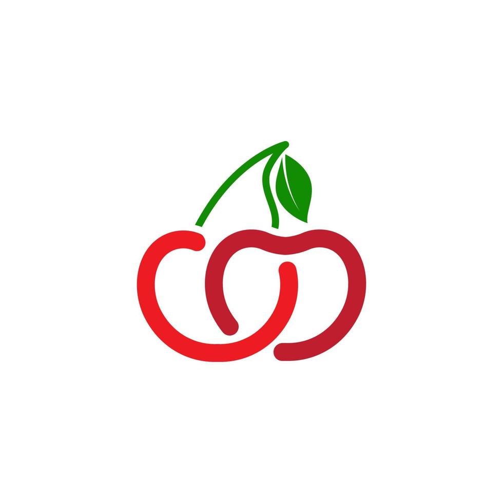 Cherry Icon vector Illustration