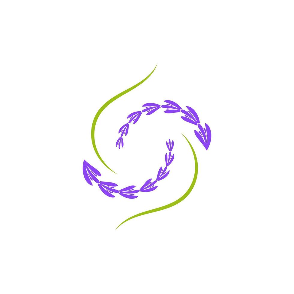 Lavender flower Vector icon illustration