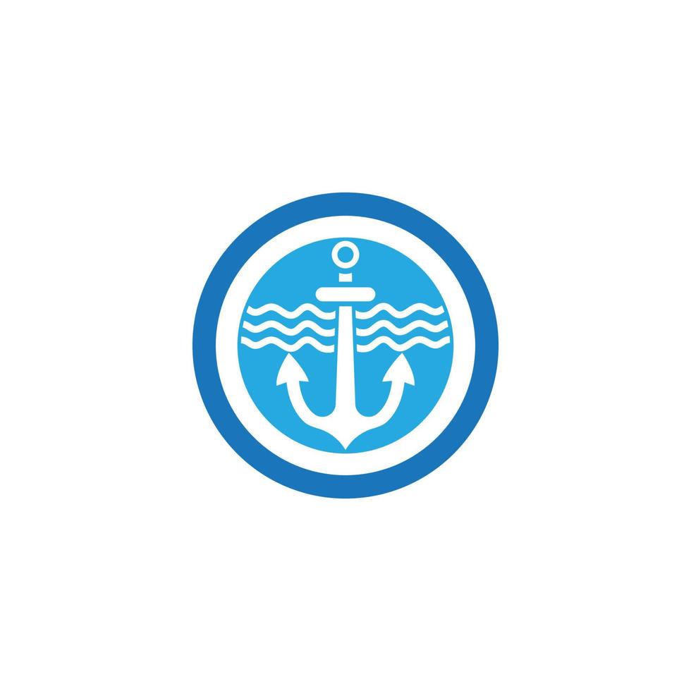 Anchor icon Logo Template vector