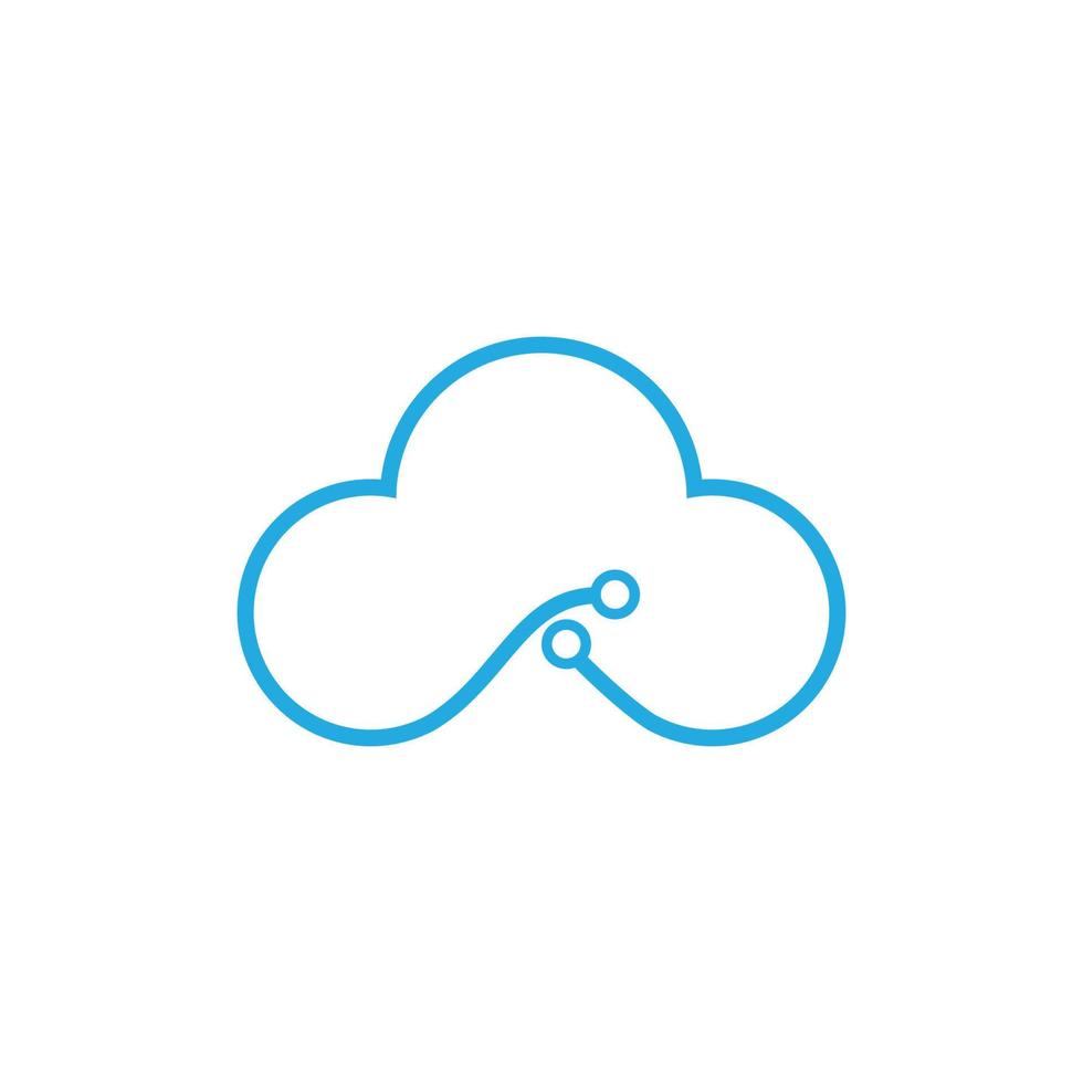 Cloud template vector