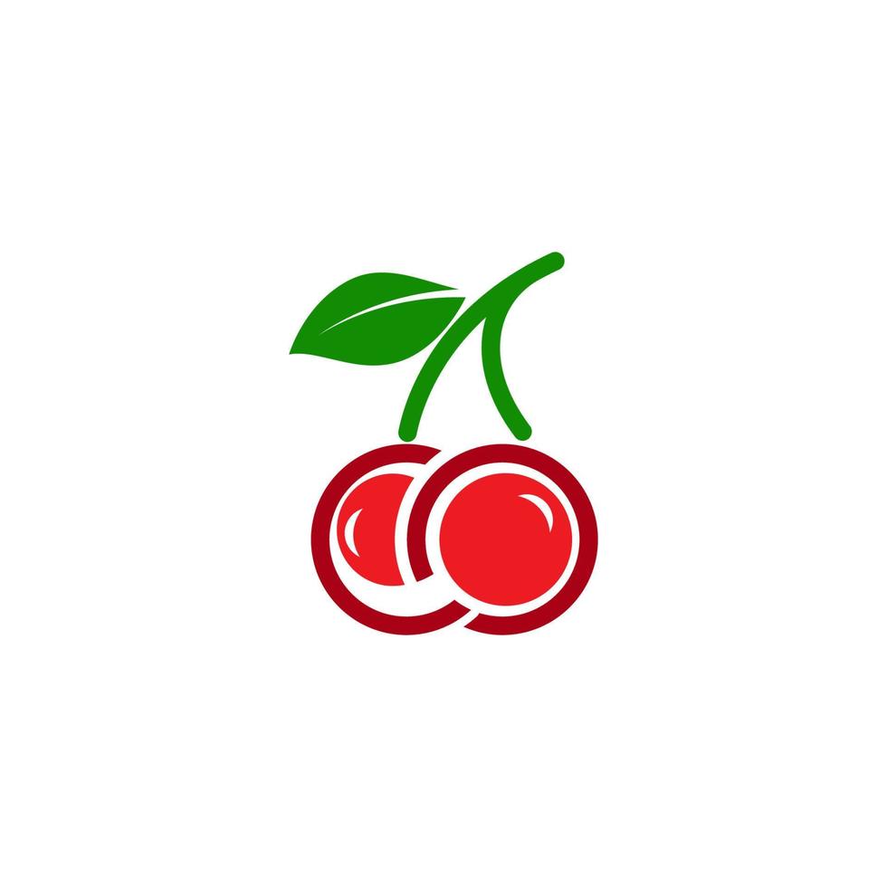 Cherry Icon vector Illustration