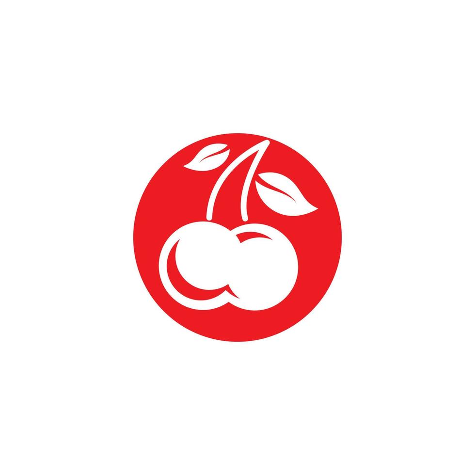 Cherry Icon vector Illustration