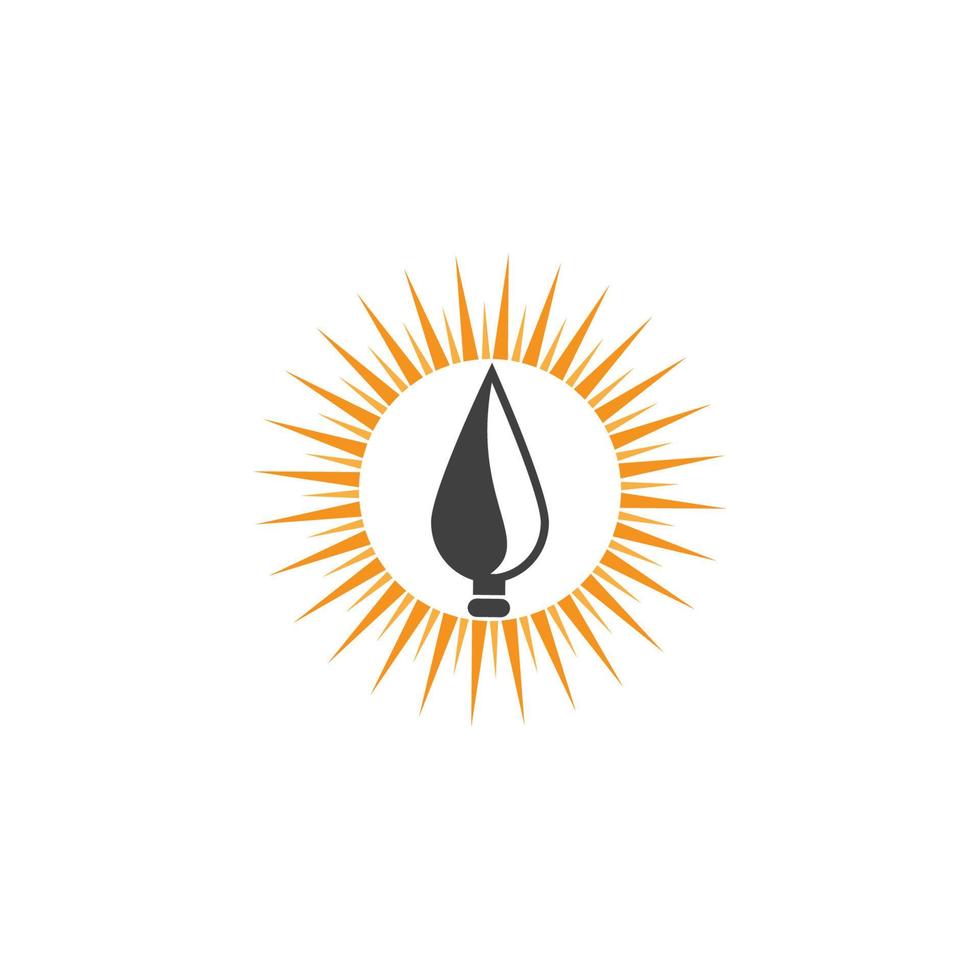 Spear vector illustration icon Template