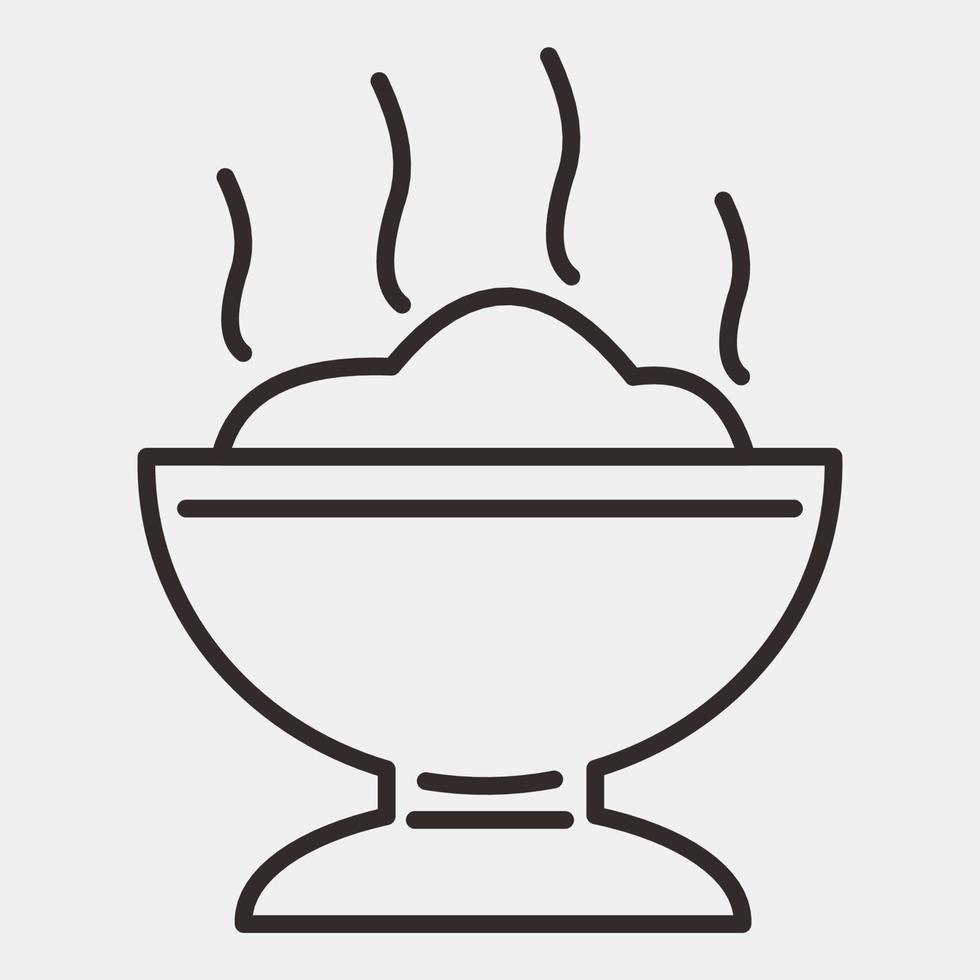 Icon copal incense. Day of the dead celebration elements. Icons in line style. Good for prints, posters, logo, party decoration, greeting card, etc. vector