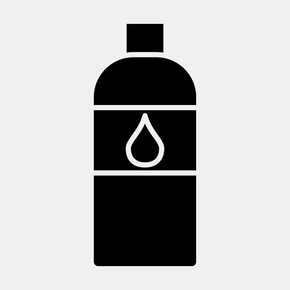 icono de agua. elementos de celebración del día de los muertos. iconos en estilo glifo. bueno para impresiones, carteles, logotipos, decoración de fiestas, tarjetas de felicitación, etc. vector