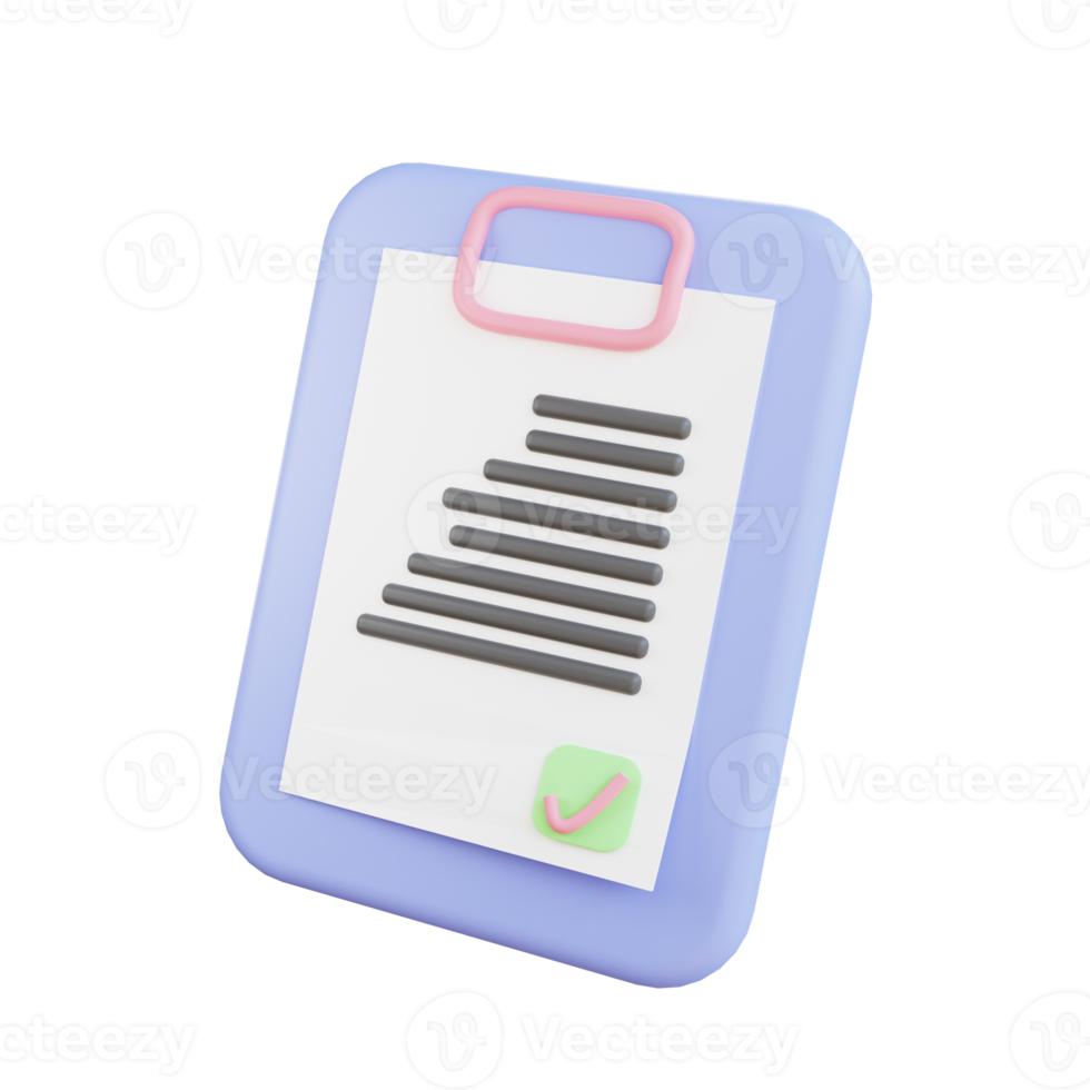 Illustration Vector Graphic of Note Icon 3D png