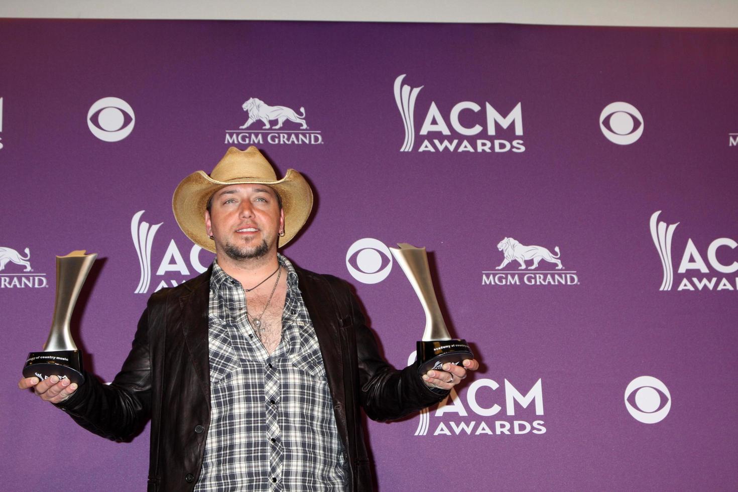 LAS VEGAS - APR 1 - Jason Aldean in the press room at the 2012 Academy of Country Music Awards at MGM Grand Garden Arena on April 1, 2010 in Las Vegas, NV photo