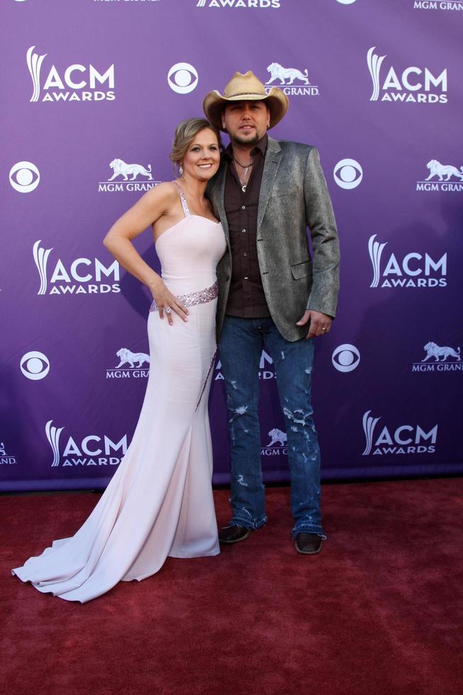 LAS VEGAS - APR 1 - Jason Aldean arrives at the 2012 Academy of Country Music Awards at MGM Grand Garden Arena on April 1, 2010 in Las Vegas, NV photo