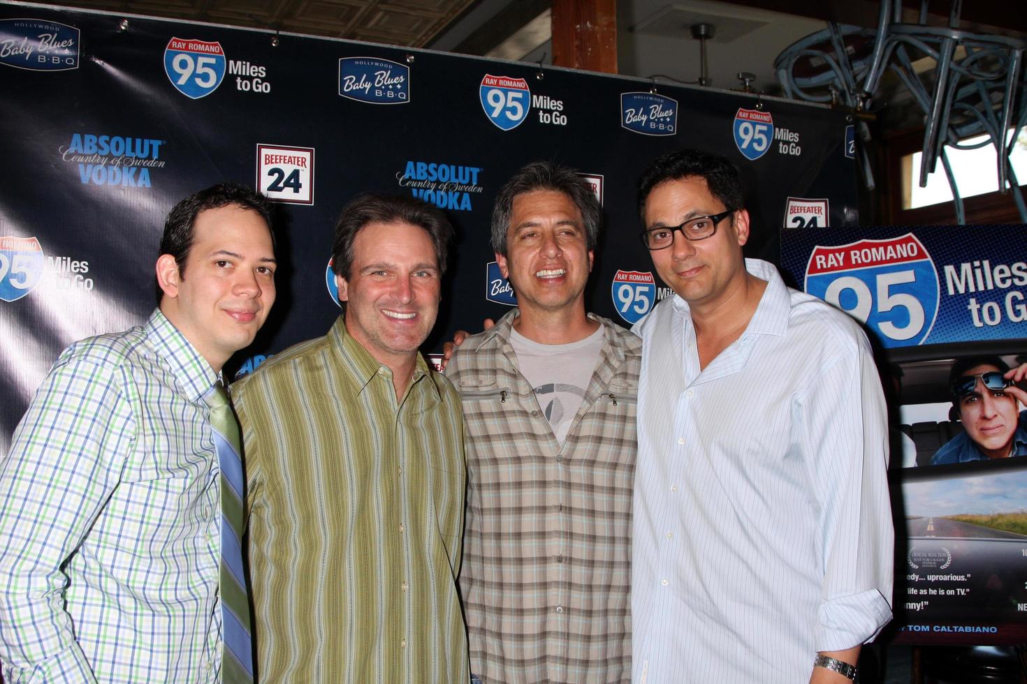 LOS ANGELES - MAY 31 - Ray Romano, Tom Caltabiano, Guests celebrating the DVD release of 95 Miles to Go at Baby Blues BBQ Resturant on May 31, 2012 in Hollywood, CA photo