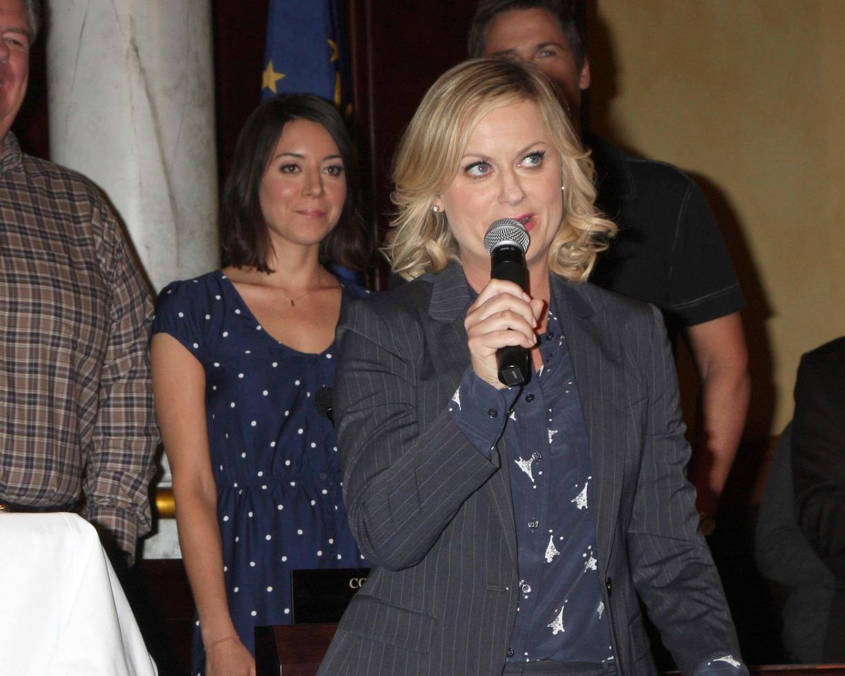 LOS ANGELES - OCT 16 - Amy Poehler at the Parks And Recreation 100th Episode Celebration at CBS Studios - Radford on October 16, 2013 in Studio CIty, CA photo