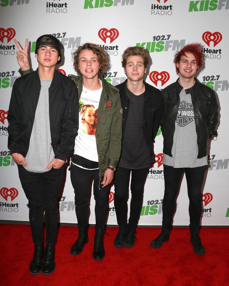 LOS ANGELES - DEC 5 - 5 Seconds of Summer at the KIIS FM s Jingle Ball 2014 at the Staples Center on December 5, 2014 in Los Angeles, CA photo