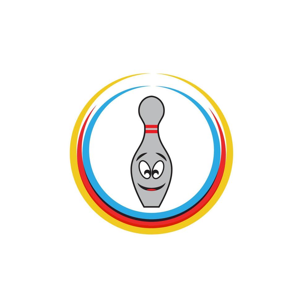 Bowling icon Template vector