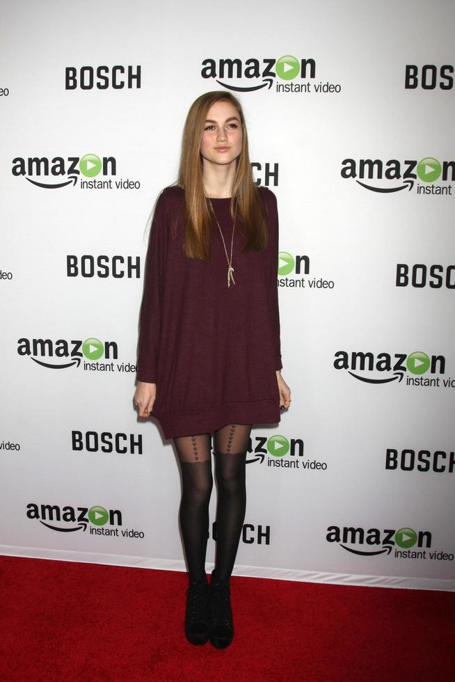 LOS ANGELES - FEB 3 - Madison Lintz at the Bosch Amazon Red Carpet Premiere Screening at a ArcLight Hollywood Theaters on February 3, 2015 in Los Angeles, CA photo
